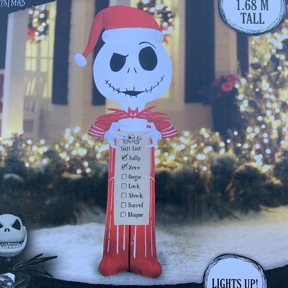 5.5 Foot Jack Skellington Nightmare Before Christmas Light Up LED Inflatable